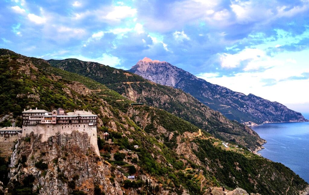 Mount Athos is a holy mountain and autonomous monastic state, home to twenty orthodox monasteries, accessible only to men