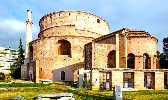 The Rotunda is a massive circular structure that has served as a mausoleum, church, and mosque throughout history