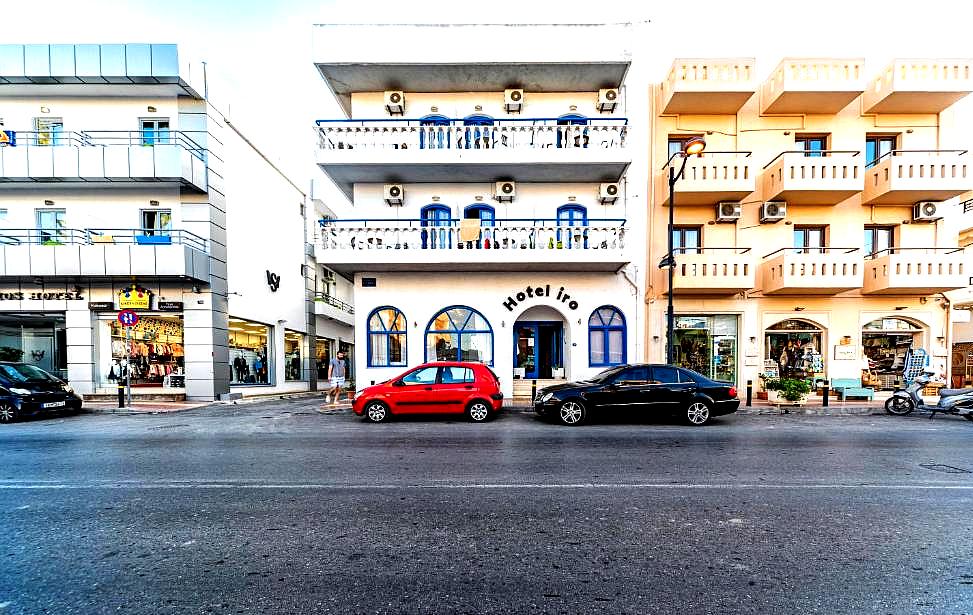 charming city hotel with balconies and colorful architecture