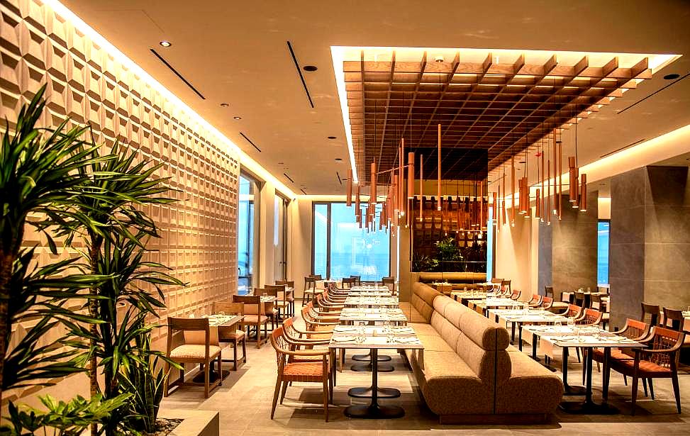 elegant restaurant with contemporary design