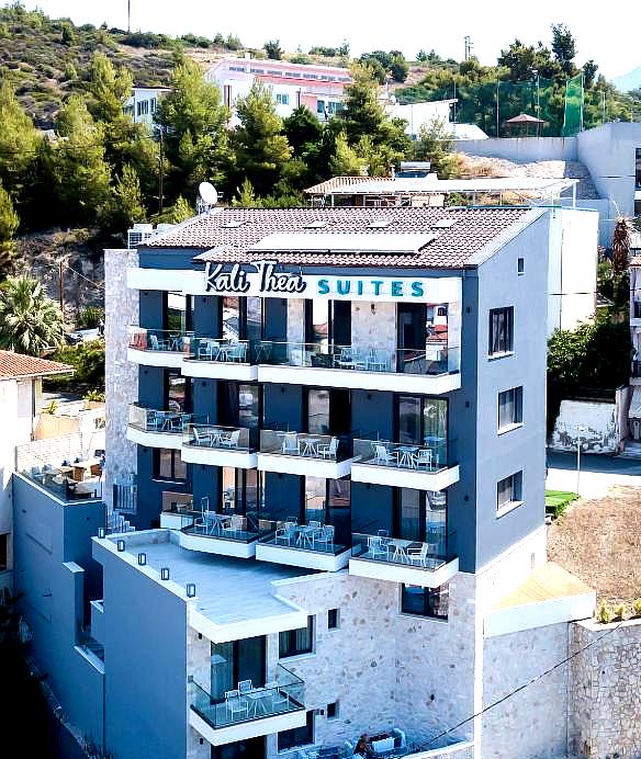 exterior view of hotel with multiple balconies