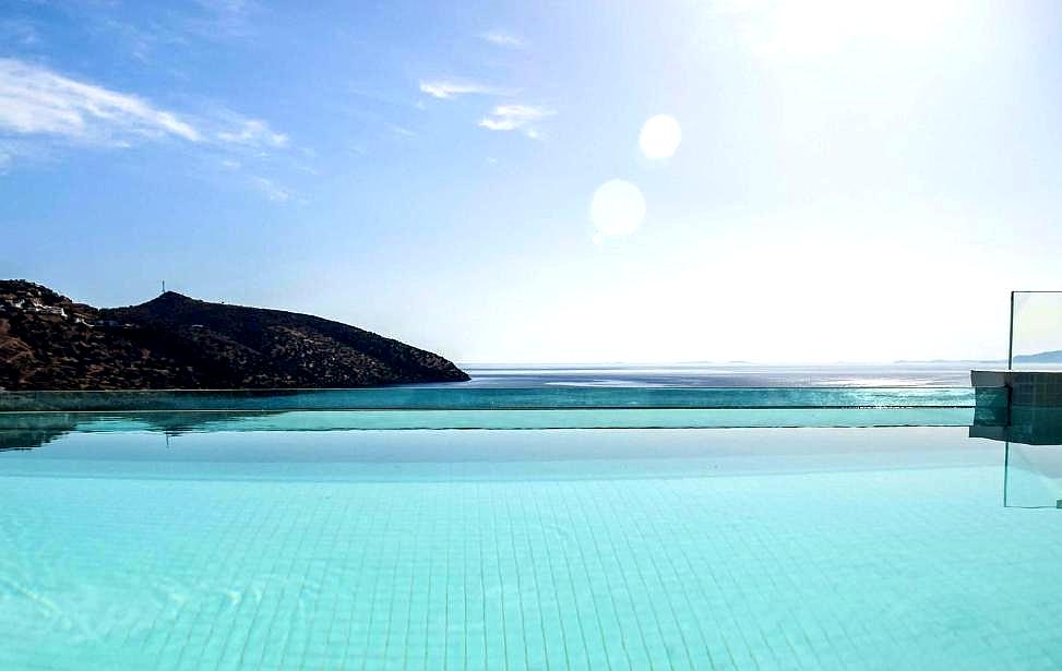 infinity pool with breathtaking sea view