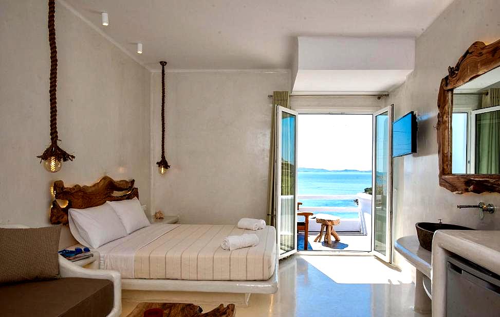 luxurious sea view room with private balcony