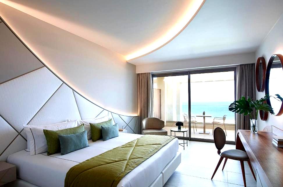 luxury room with sea view and balcony