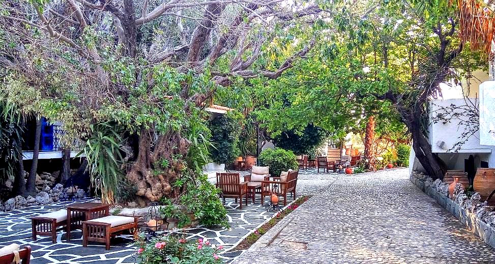 open air courtyard