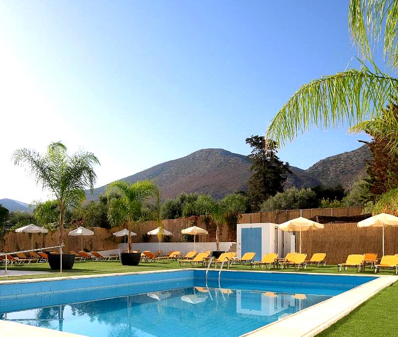 outdoor swimming pool with mountain view and lush surroundings