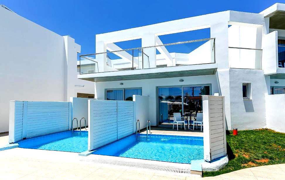 private pool with balcony