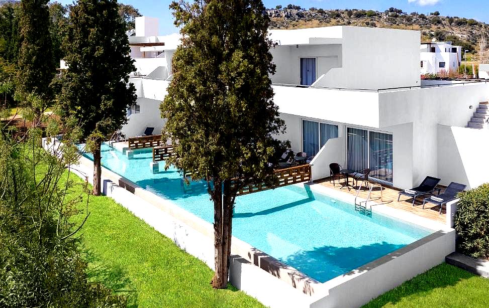 private pool with garden view