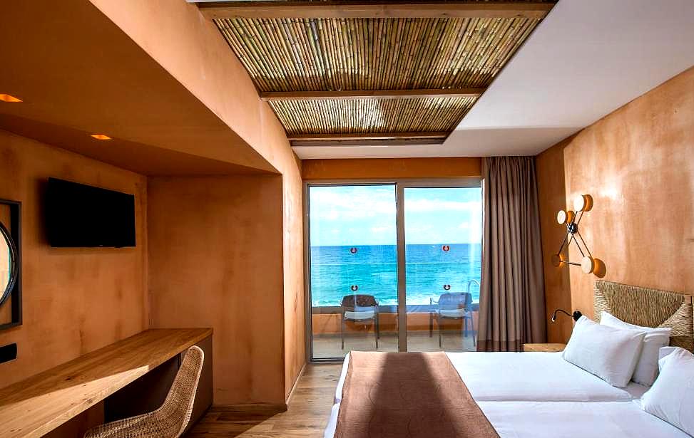 sea view bedroom with private balcony